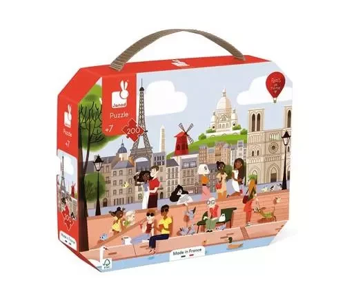 Janod_Puzzle_w_walizce_Paryż_200_elementów_7_Made_in_France