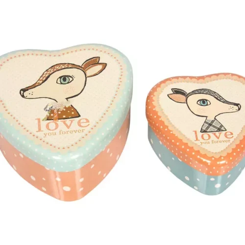 Maileg_Metalowe_pudełeczka_serca_z_Bambi_2_Metal_Hearts_Bambi_Set