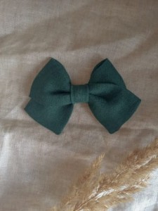 LIGHTBLUE - Spinka kokardka mała ciemna zieleń 