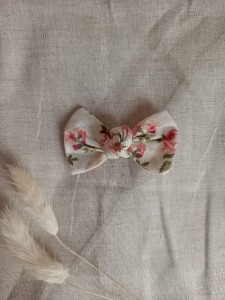 LIGHTBLUE - Opaska pętelka malowane kwiaty 