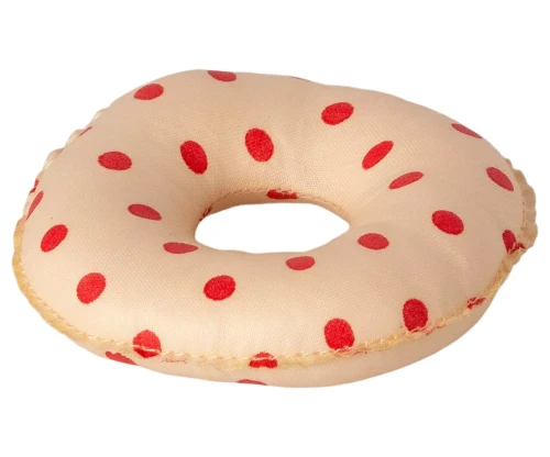 Maileg_Kolo_do_kapieli_w_czerwone_kropki_Akcesoria_dla_lalek_Float_Small_mouse_Red_dot