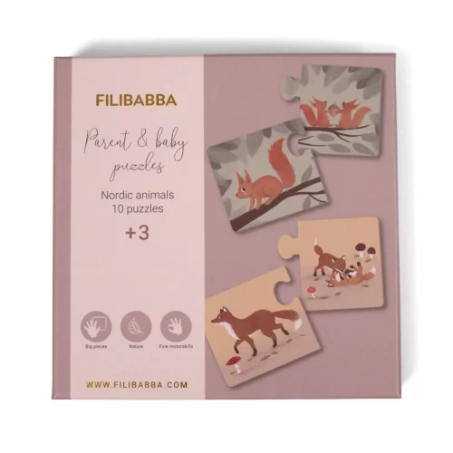 Filibabba_Puzzle_Mama_i_dziecko_Nordic_animals