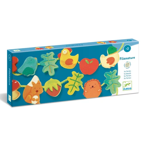 Djeco_Nawlekanka_drewniana_Leśne_Zwierzaki