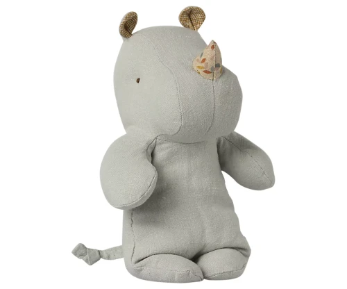 Maileg_Przytulanka_nosorożec_Safari_friends_small_rihno_pigeon_blue